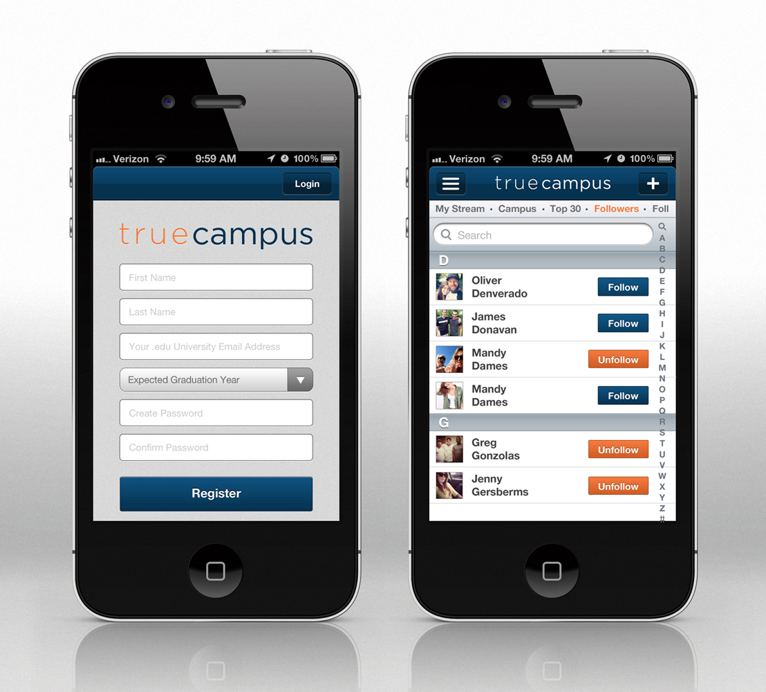 True Campus Iphone App